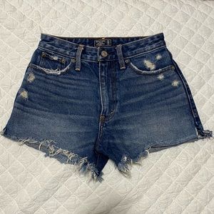 High Rise Girlfriend Denim Shorts